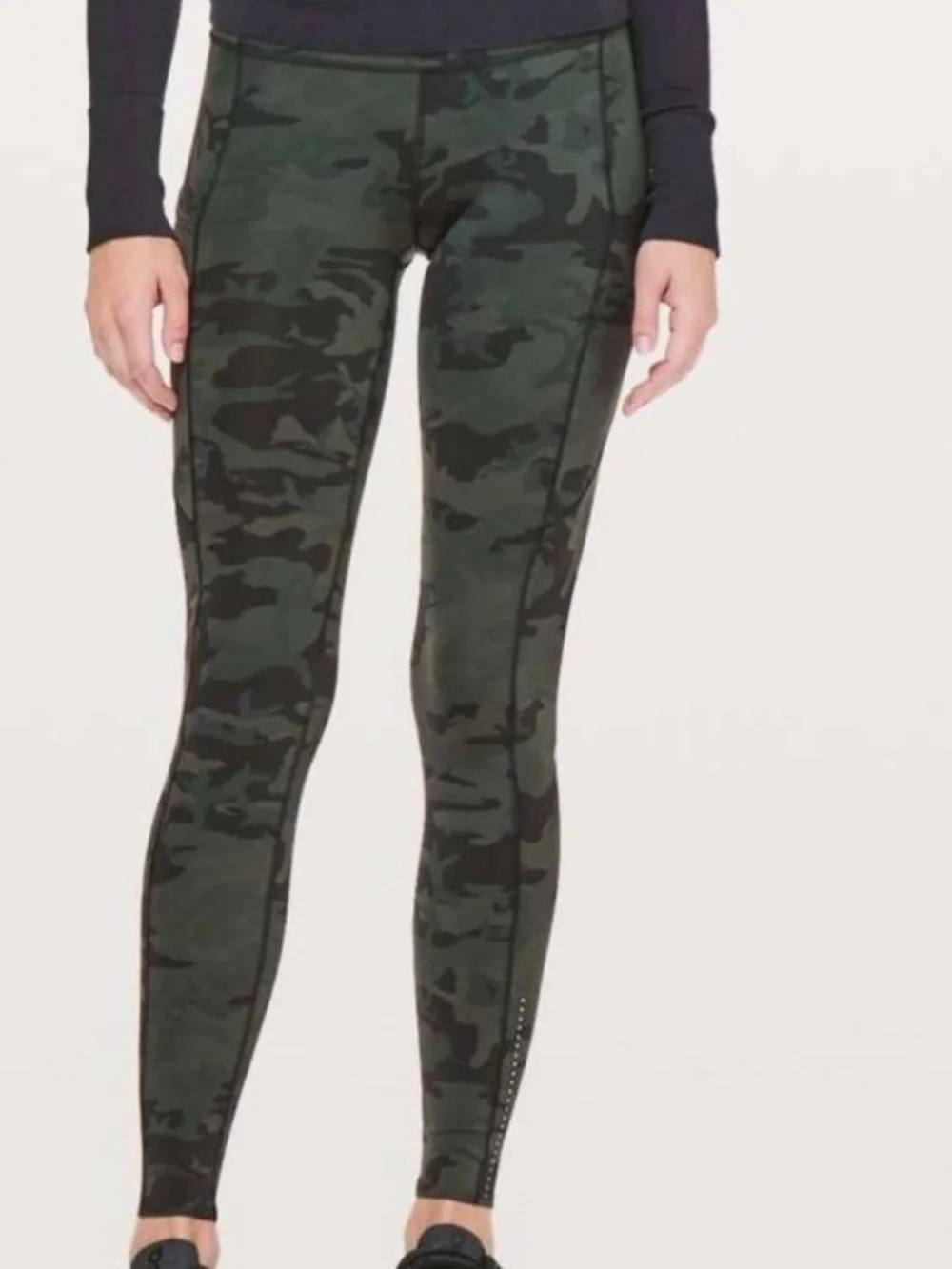 lululemon Olive & Black Camo Leggings